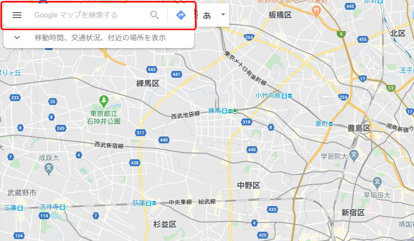 GoogleMap画面
